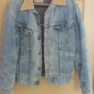 Vintage Lee Storm Rider Lined Jean Jacket